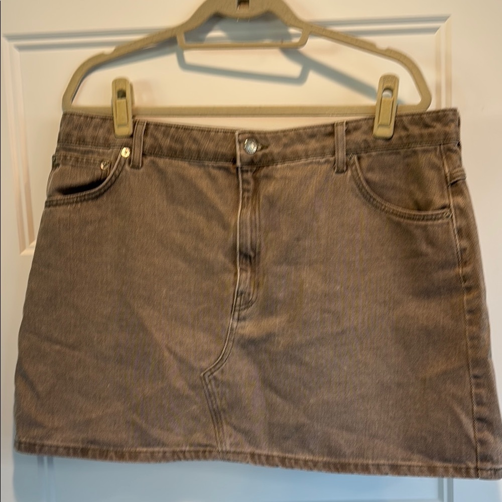 Topshop Denim Mini Skirt